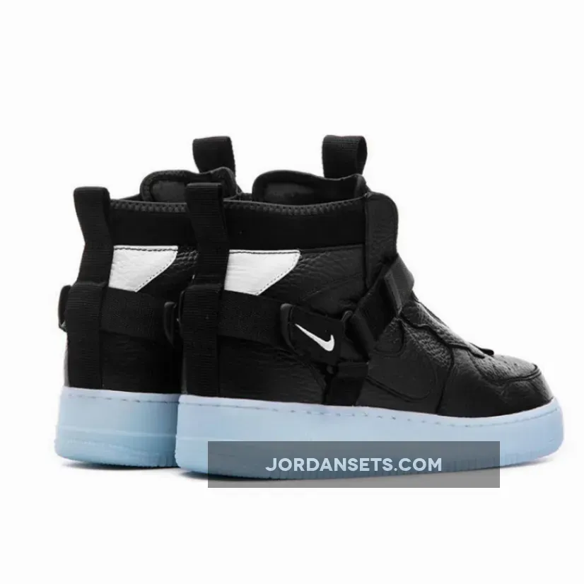 Nike Air Force 1 Mid Utility Black Blue AQ9758-001 For Sale