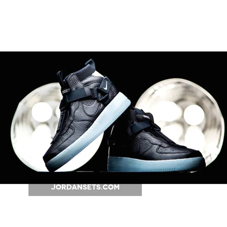 Nike Air Force 1 Mid Utility Black Blue AQ9758-001 For Sale