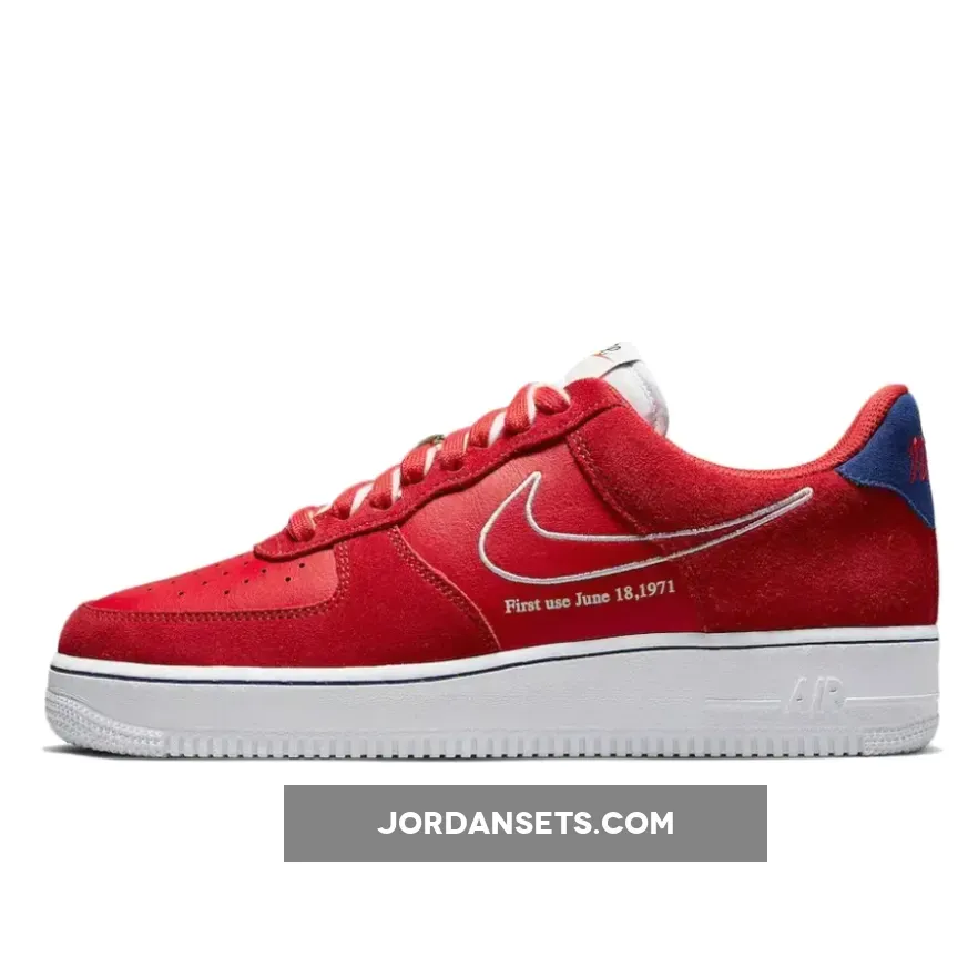 Nike Air Force 1 Low 'First Use' University Red/White-Blue / air force 1 first use red