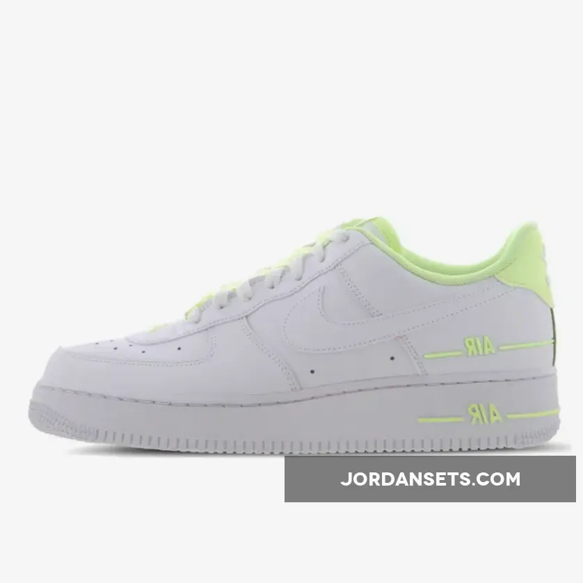 Nike Air Force 1 Low 'Double Air' White Volt nike air force 1 double air low white black