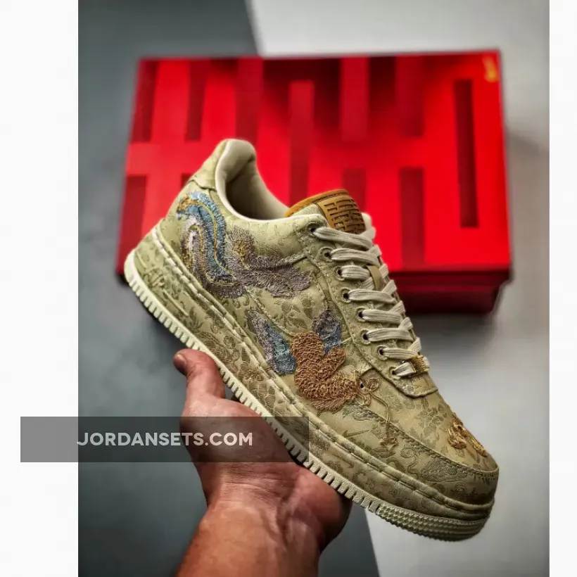 Nike Air Force 1 Low CNY "Year of the Dragon" Metallic Gold/Lilac