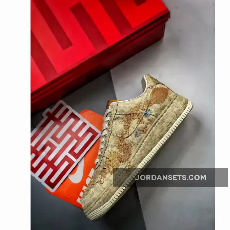 Nike Air Force 1 Low CNY "Year of the Dragon" Metallic Gold/Lilac Nike Air Force 1 Low CNY "Year of the Dragon" Metallic Gold/Lilac