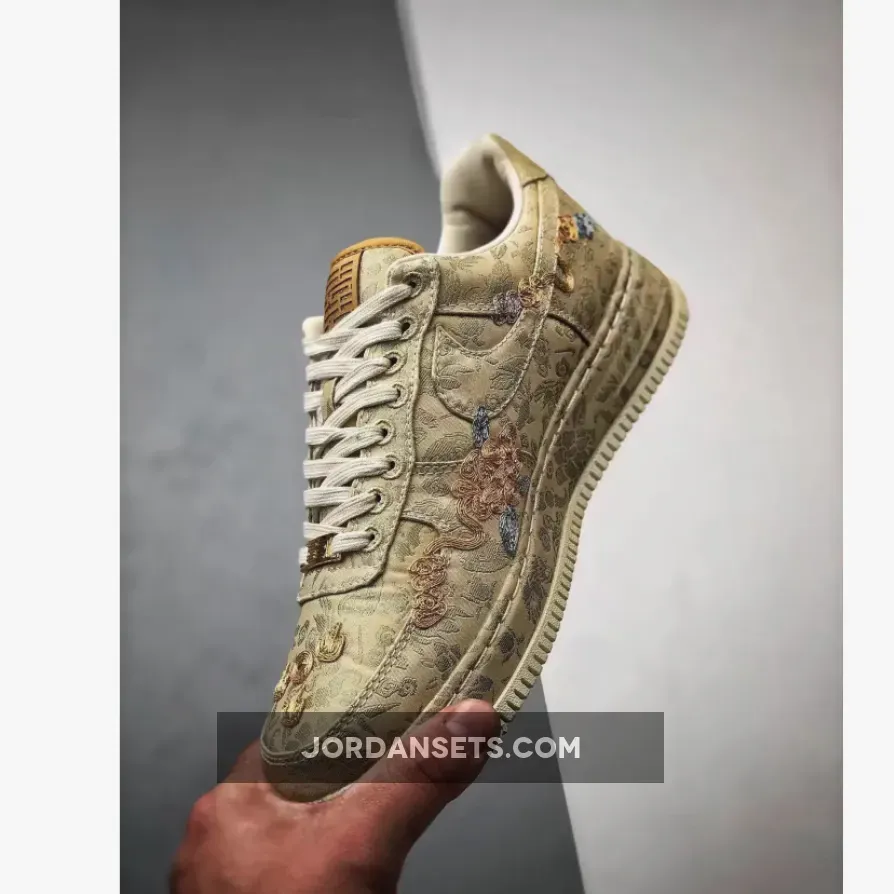 Nike Air Force 1 Low CNY "Year of the Dragon" Metallic Gold/Lilac Nike Air Force 1 Low CNY "Year of the Dragon" Metallic Gold/Lilac