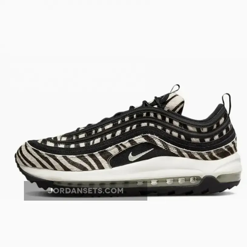 Nike Air Max 97 Golf 'Zebra' Black/Tan #nike air max 97 golf shoes