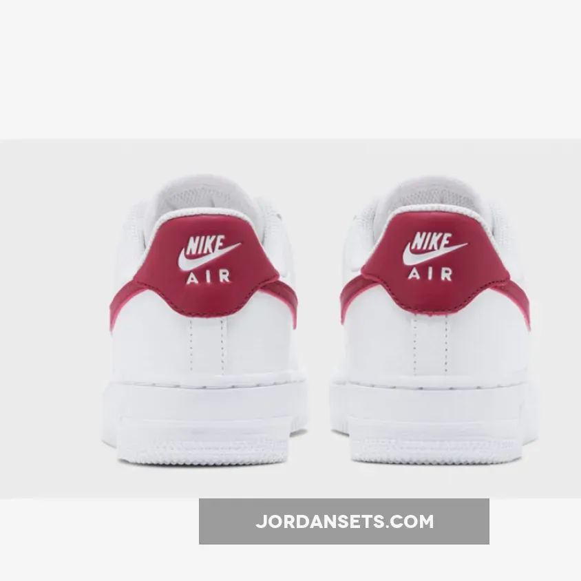 Nike Air Force 1 '07 'White Noble Red' - nike air forces red
