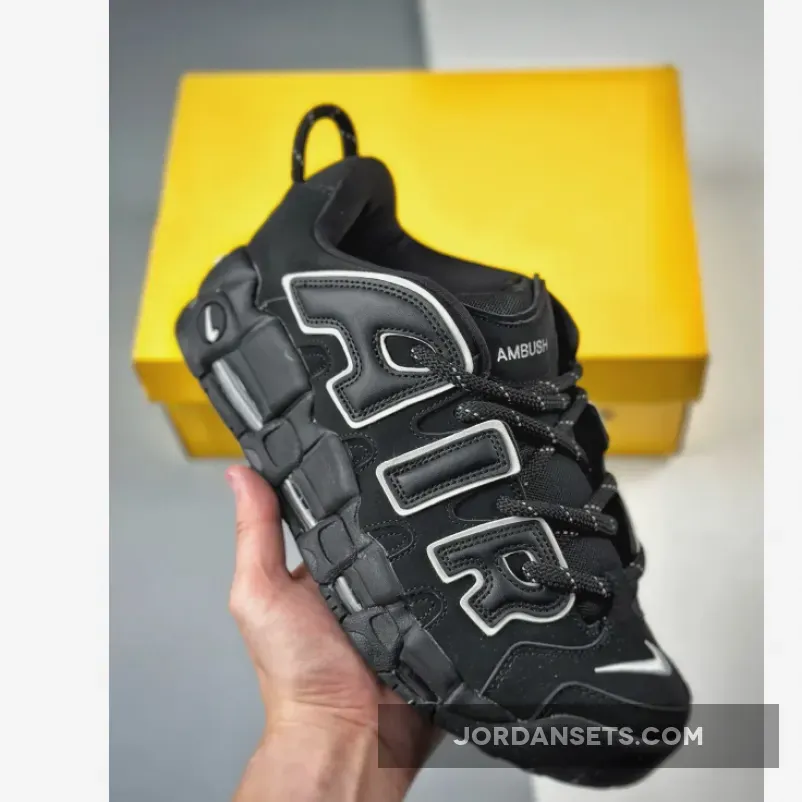 AMBUSH x Nike Air More Uptempo Low Black/White FB1299-001