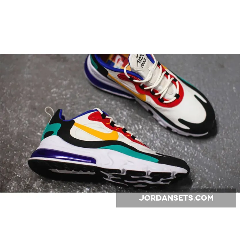 Nike Air Max 270 React 'Bauhaus' Phantom/Gold-Red / air max 270 react multi-color