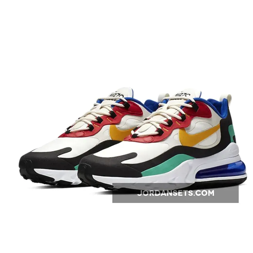 Nike Air Max 270 React 'Bauhaus' Phantom/Gold-Red / air max 270 react multi-color