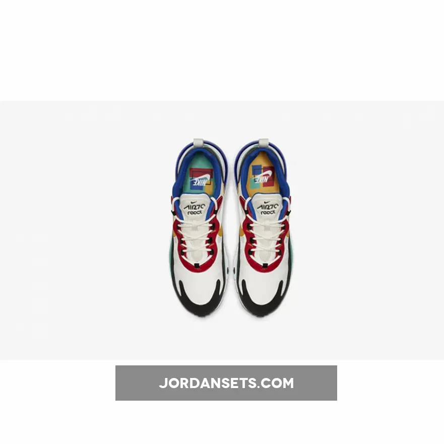 Nike Air Max 270 React 'Bauhaus' Phantom/Gold-Red / air max 270 react multi-color