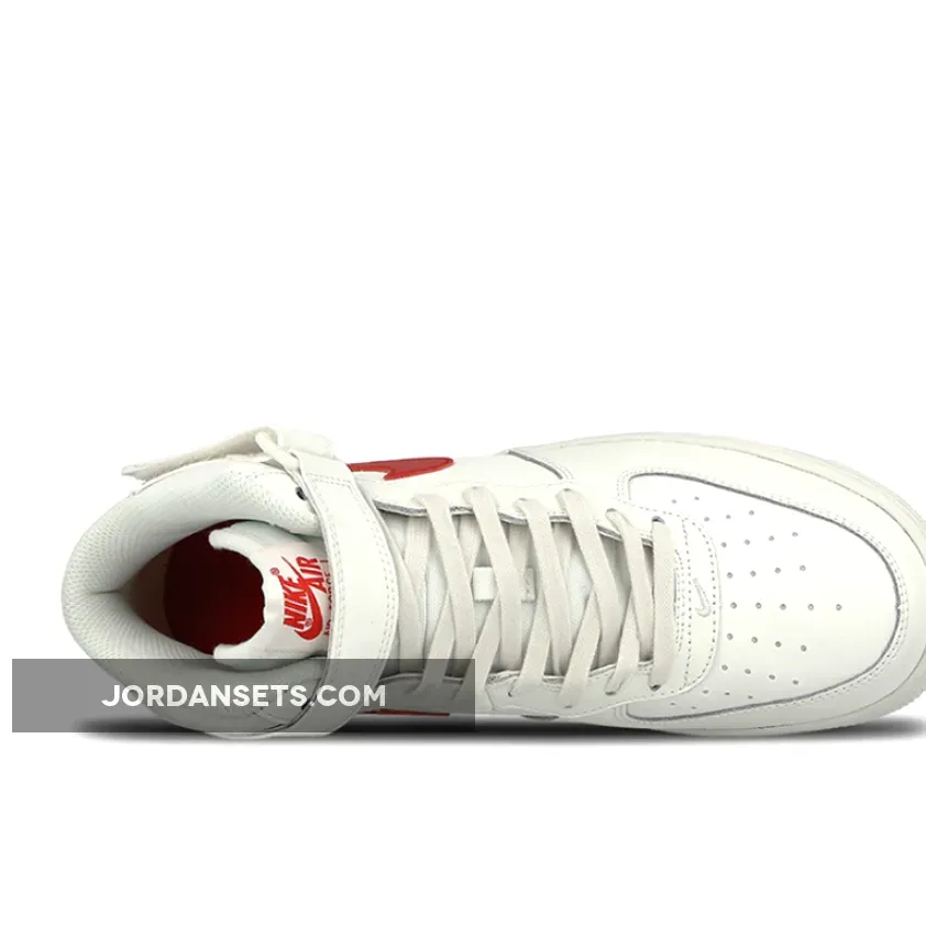 Nike Air Force 1 Mid 07 White Red 315123-126 - air force 1 sail university red