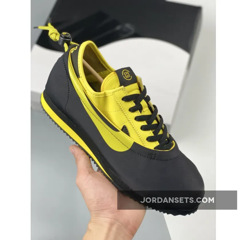 CLOT x Nike Cortez 'Bruce Lee' Black/Varsity Maize clot x nike cortez release date