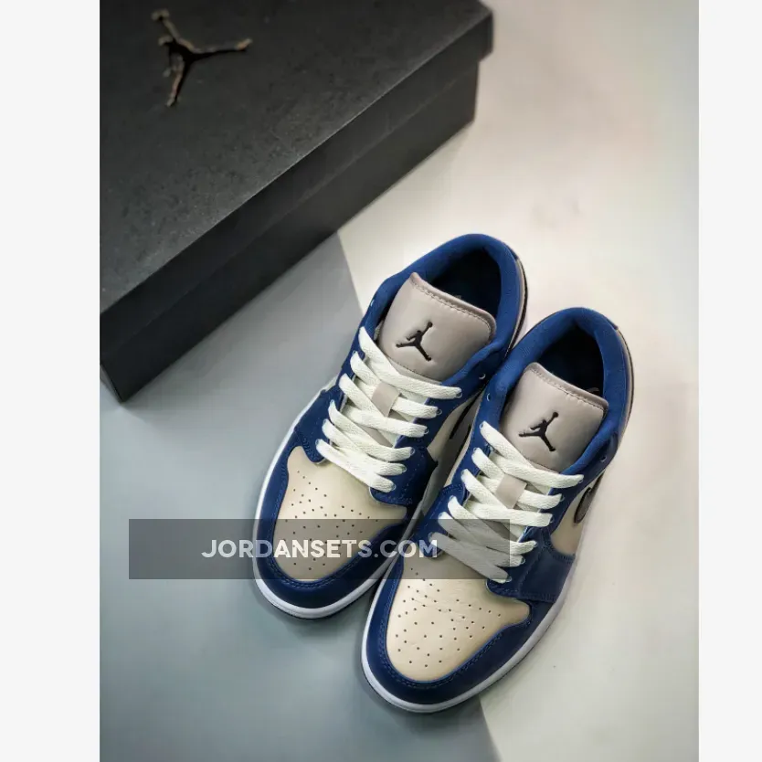 Air Jordan 1 Low 'Georgetown' Navy Grey DC0774-402 / nike georgetown sneakers