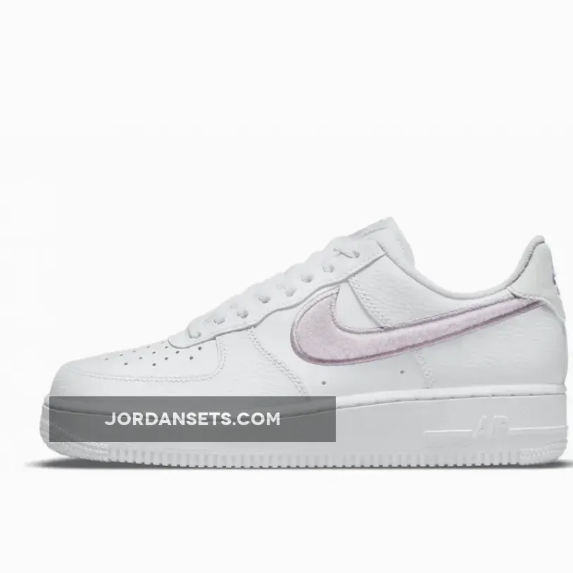 Nike Air Force 1 Low 'Chenille Swooshes' White/Photon Dust/Lilac/Venice nike chenille swoosh