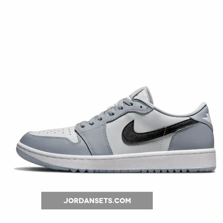 Air Jordan 1 Low Golf Wolf Grey/Black-Photon Dust-White DD9315-002 jordan golf wolf grey