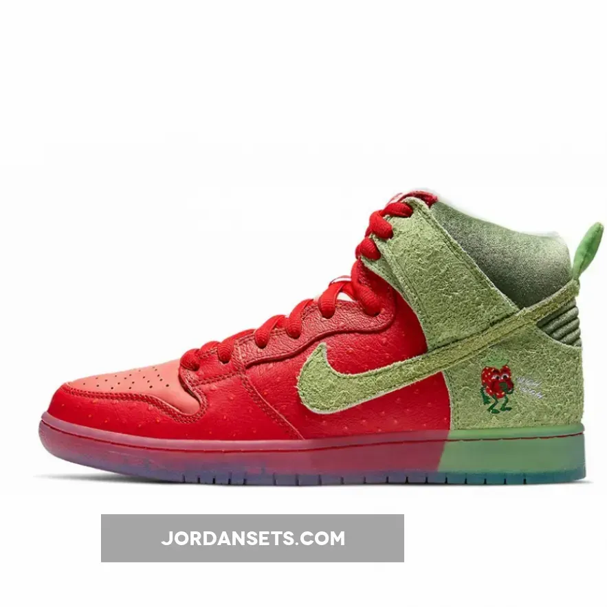 Todd Bratrud x Nike SB Dunk High Strawberry Cough Red CW7093-600 - strawberry nike dunk