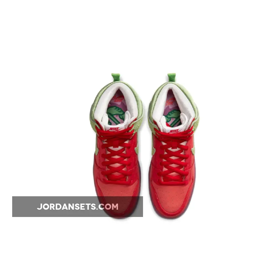 Todd Bratrud x Nike SB Dunk High Strawberry Cough Red CW7093-600 - strawberry nike dunk