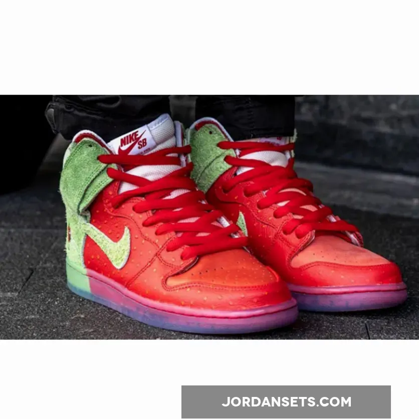 Todd Bratrud x Nike SB Dunk High Strawberry Cough Red CW7093-600 - strawberry nike dunk