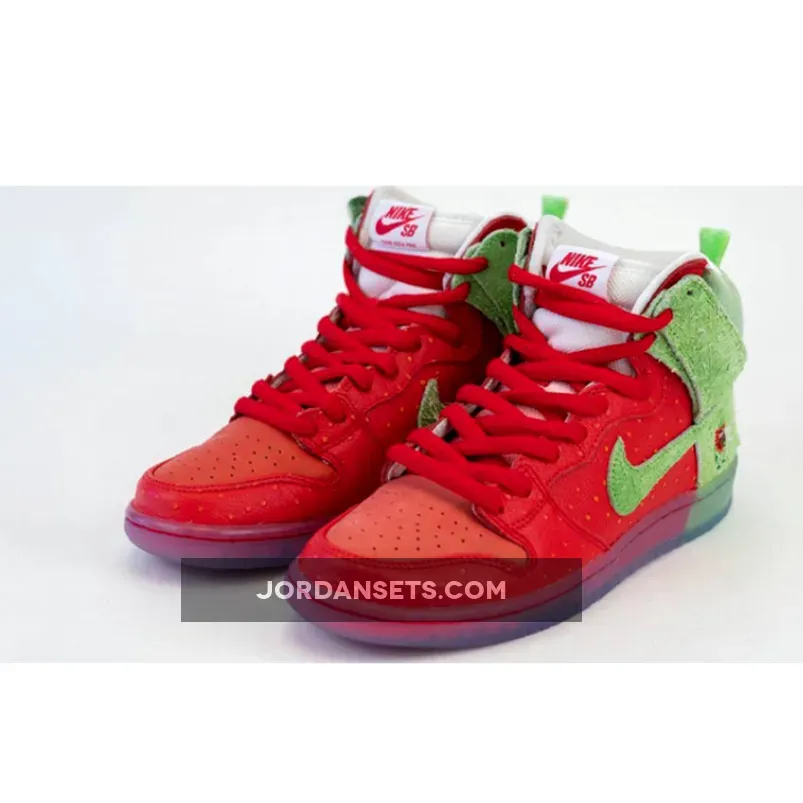 Todd Bratrud x Nike SB Dunk High Strawberry Cough Red CW7093-600 - strawberry nike dunk