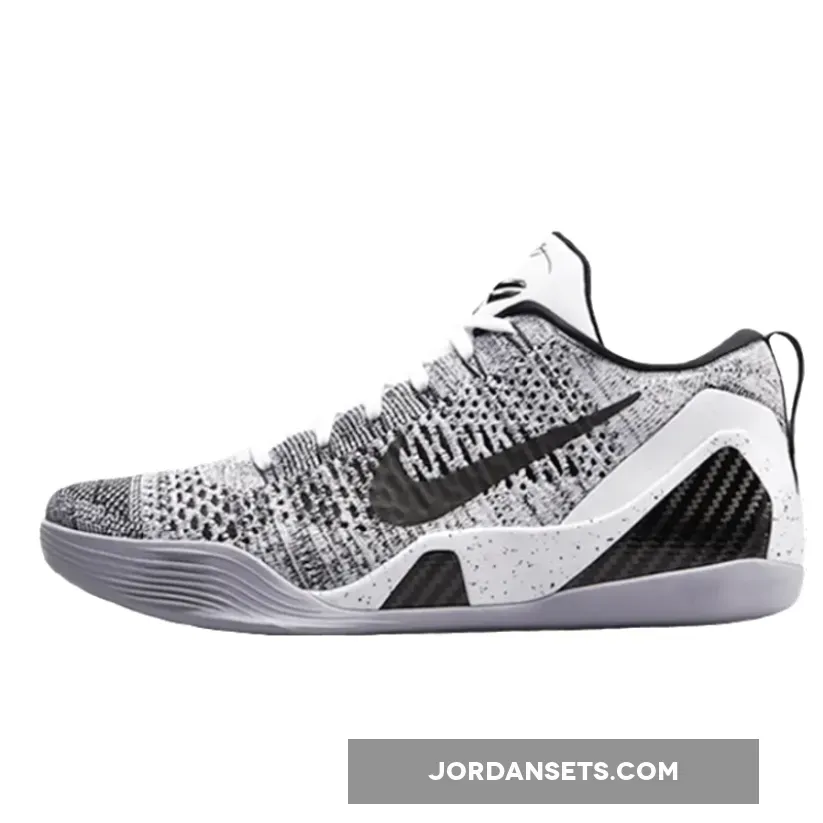 Nike Kobe 9 Elite Low 'Beethoven' White/Black-Wolf Grey - kobe beethoven
