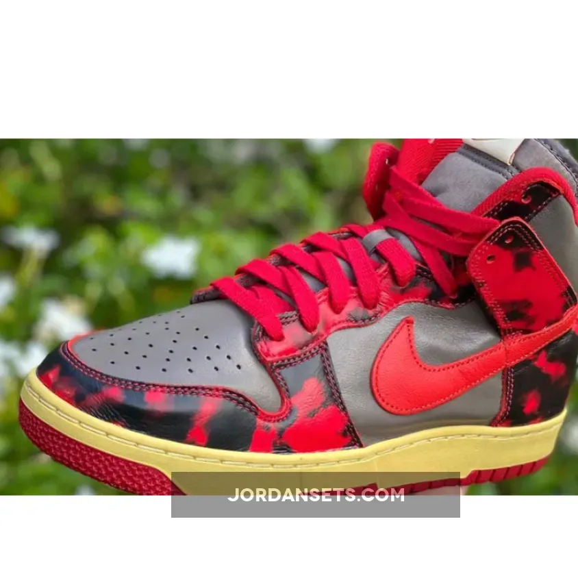 Nike Dunk High 1985 'Red Acid Wash' DD9404-600 - dunk high red acid wash
