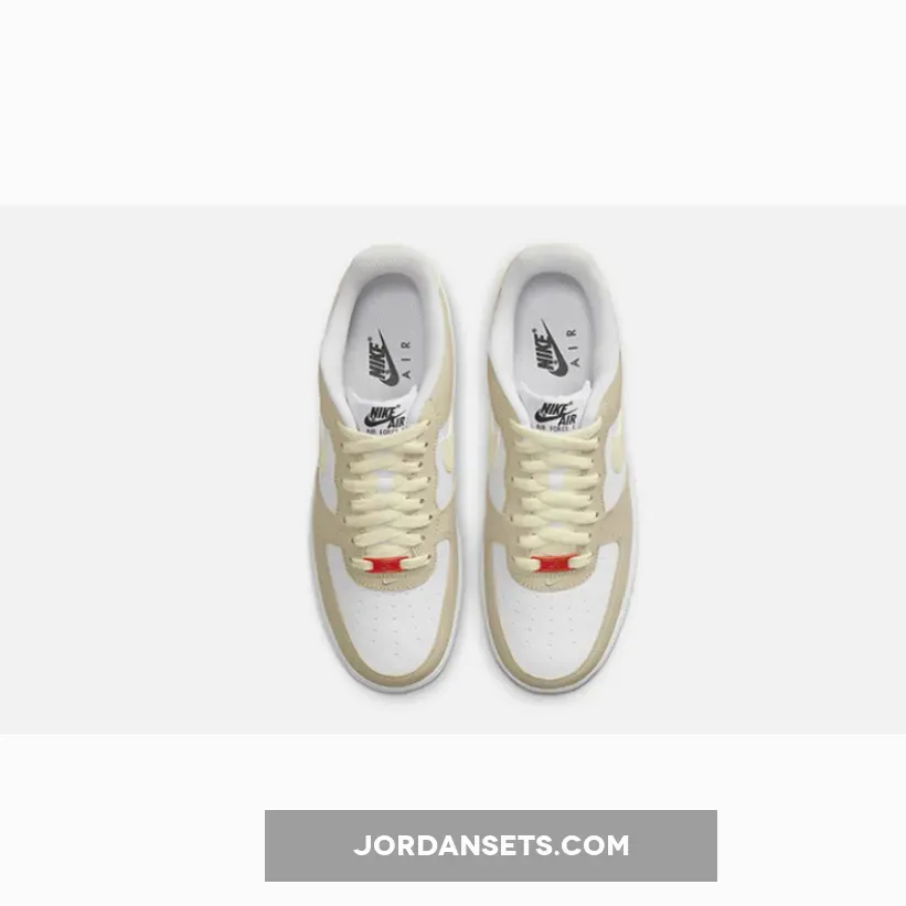 Nike Air Force 1 Low White/Rattan-Team Orange-Coconut Milk-Black #nike air force 1 low '07 coconut milk rattan