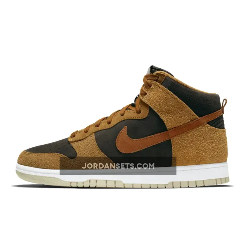 Nike Dunk High Velvet Brown/Dark Russet-Dark Curry-Sail dark curry dunk