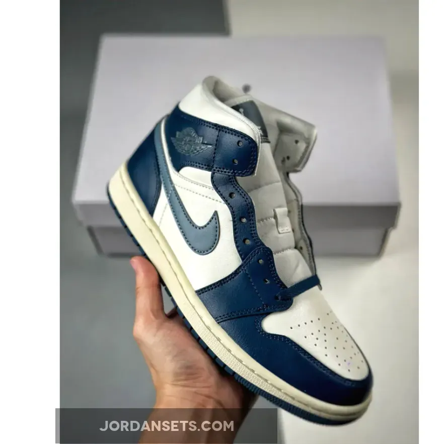 Air Jordan 1 Mid Sky J French Blue/Ozone Blue-Sail Online