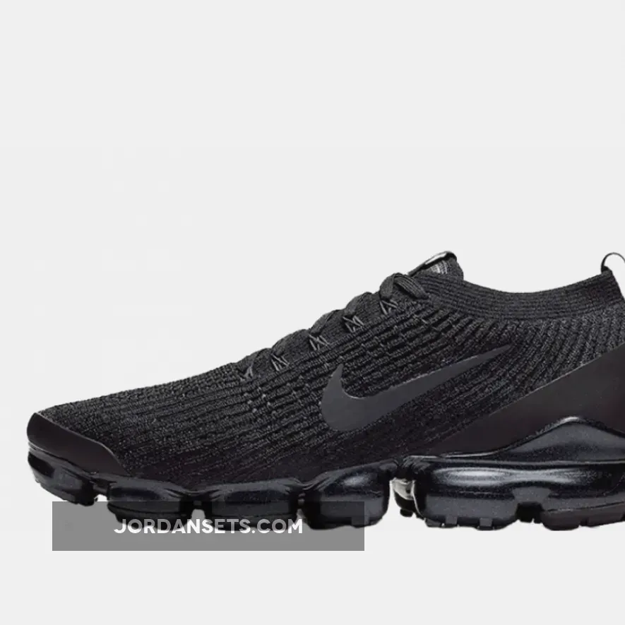 Nike Air VaporMax 3 Black For Womens AJ6910-002 nike air vapormax flyknit 3 womens