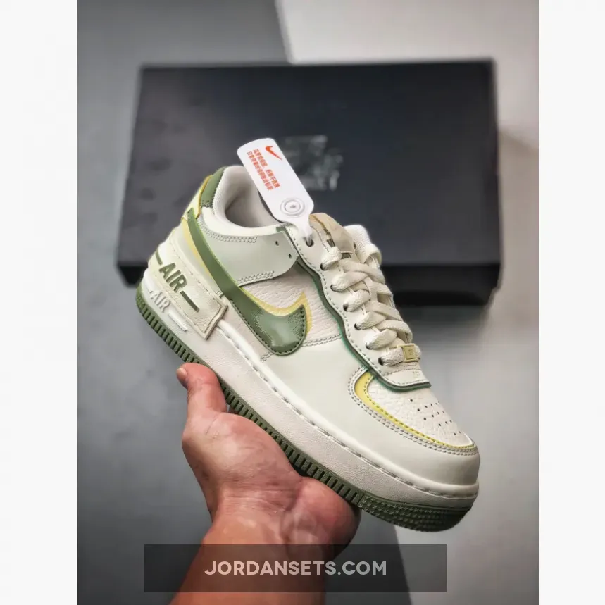 Nike Air Force 1 Shadow Pale Ivory Oil Green