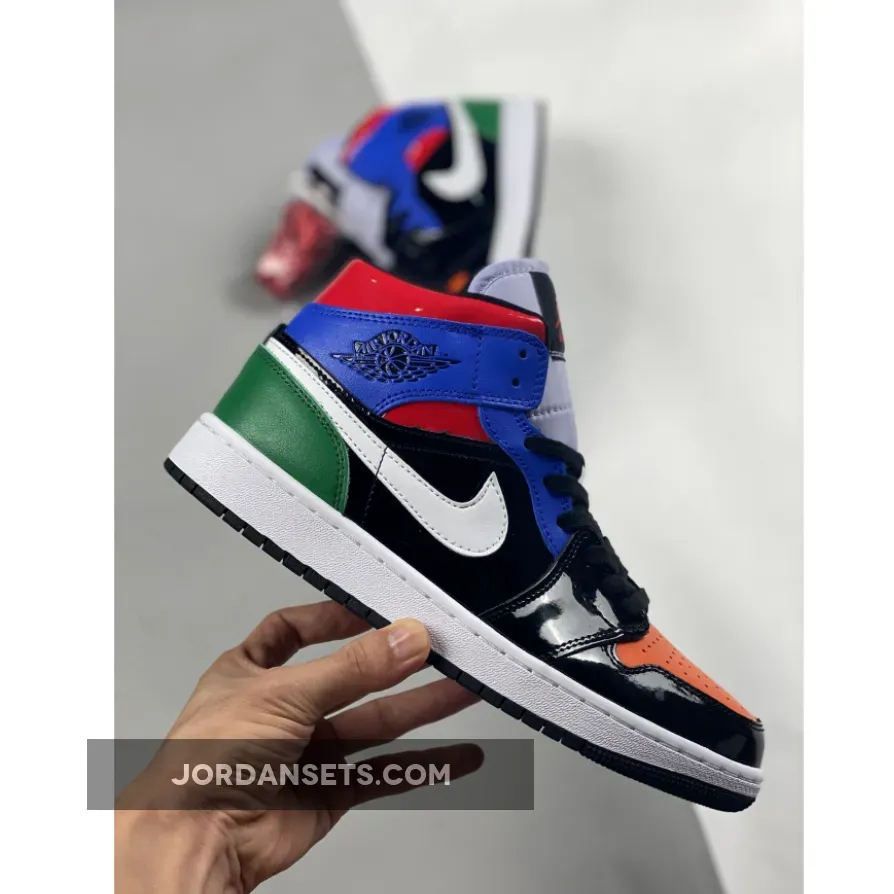 Wmns Air Jordan 1 Mid Se 'multi Patent - Air Jordan 1 Mid SE 'Multi Patent' CV5276-001