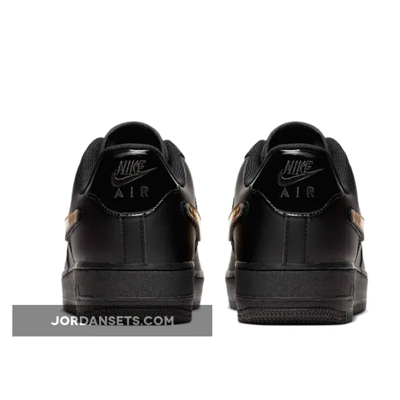 Nike Air Force 1 Low Removable Swoosh Black CT2252-001 / air force 1 removable swoosh
