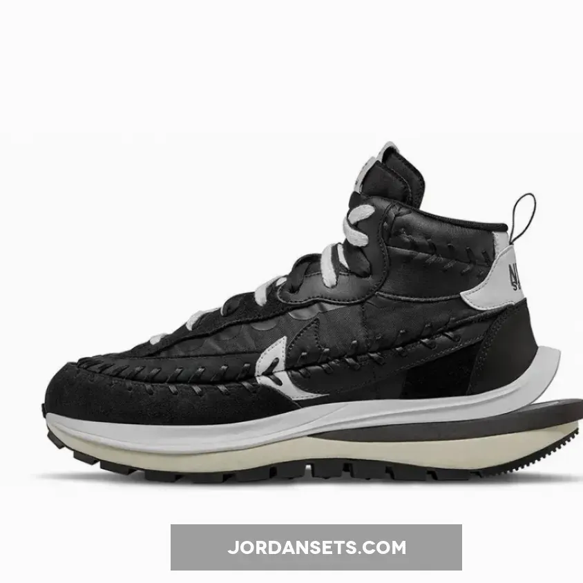 Sacai x Jean Paul Gaultier x Nike VaporWaffle Black White jean paul gaultier x sacai x nike vaporwaffle