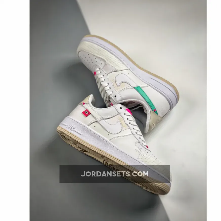 Nike Air Force 1 Low Pink Bling , Bedazzled Nike Air Force 1 DX6061-111