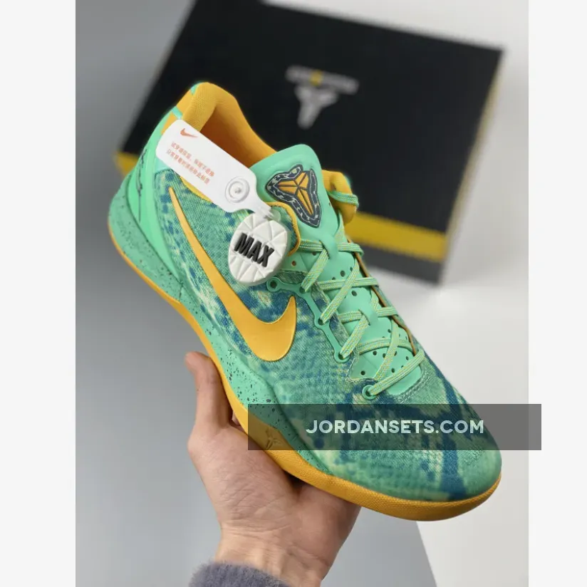 Nike Kobe 8 Green Glow/Laser Orange-Mineral Teal 555035-304