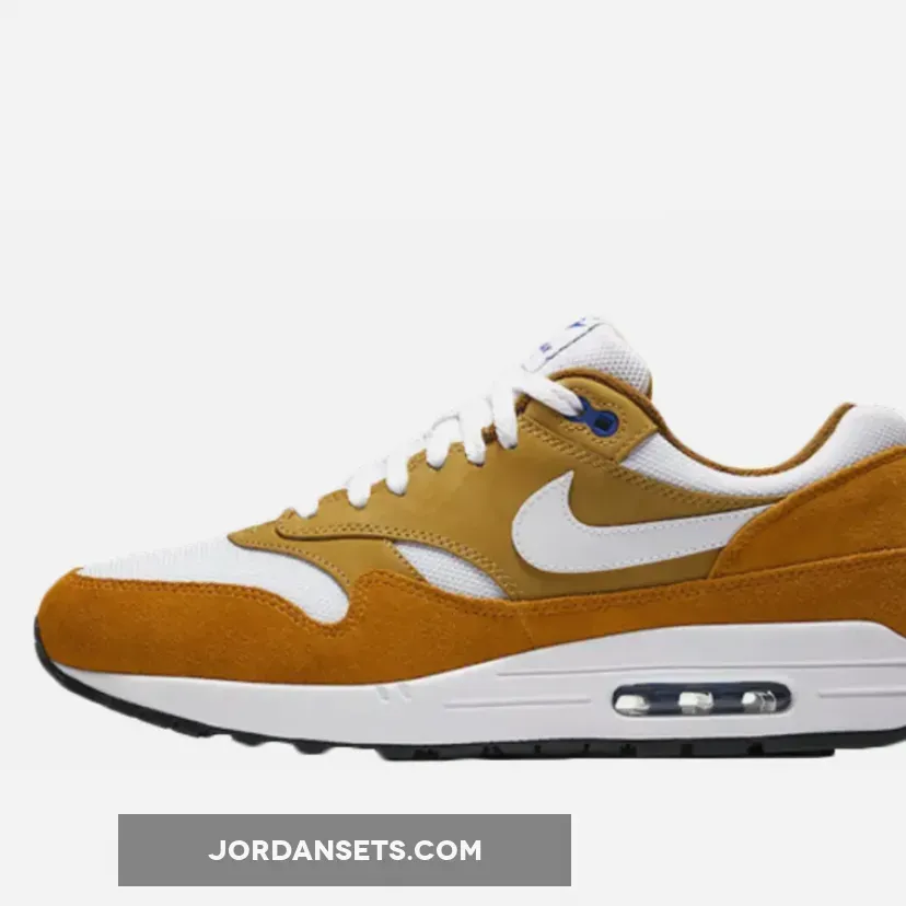 atmos x Nike Air Max 1 Premium Dark Curry/Sport Blue-Black-True White air max 1 curry