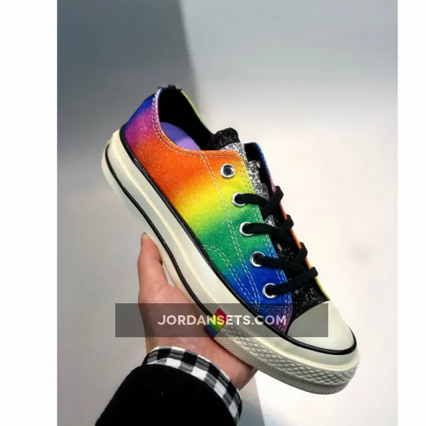 Pride Rainbow Converse Converse Chuck 70 Pride Low Top Black/Egret/Multi 165714C