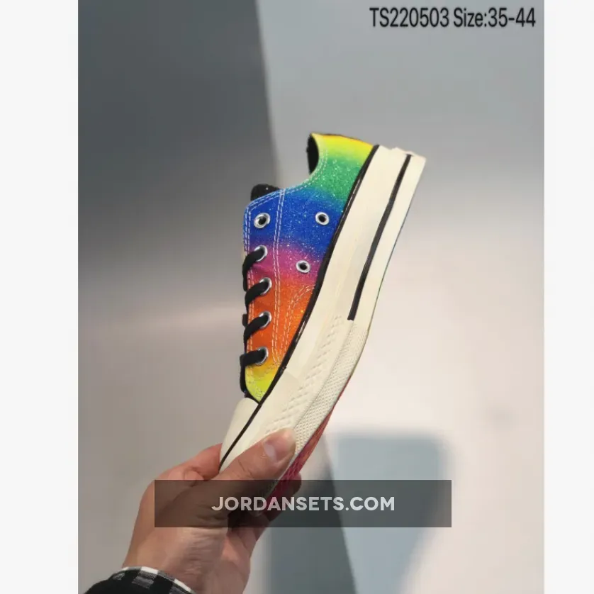 Pride Rainbow Converse Converse Chuck 70 Pride Low Top Black/Egret/Multi 165714C