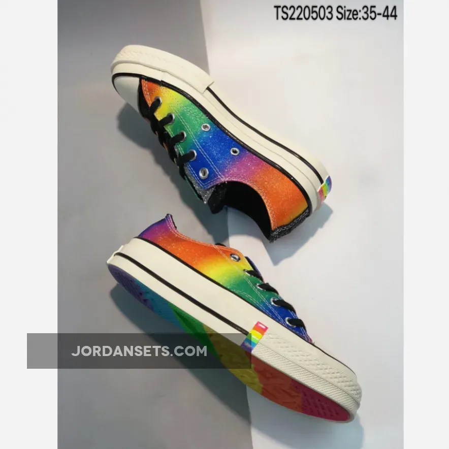 Pride Rainbow Converse Converse Chuck 70 Pride Low Top Black/Egret/Multi 165714C