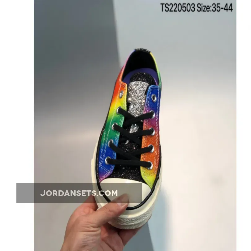 Pride Rainbow Converse Converse Chuck 70 Pride Low Top Black/Egret/Multi 165714C