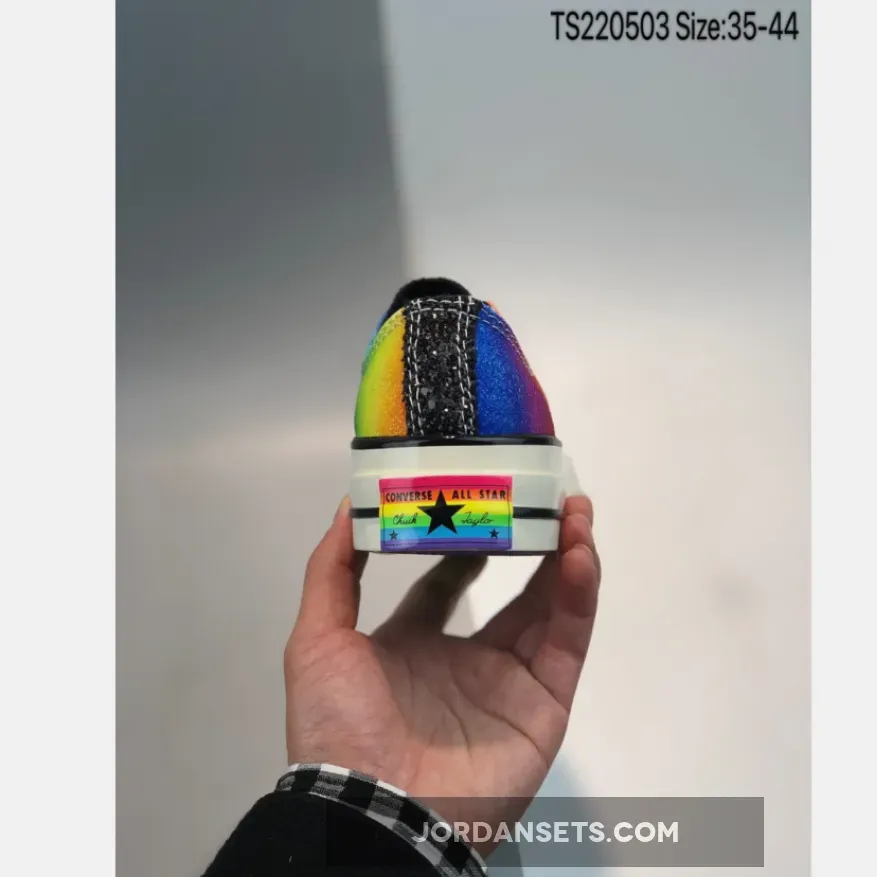Pride Rainbow Converse Converse Chuck 70 Pride Low Top Black/Egret/Multi 165714C