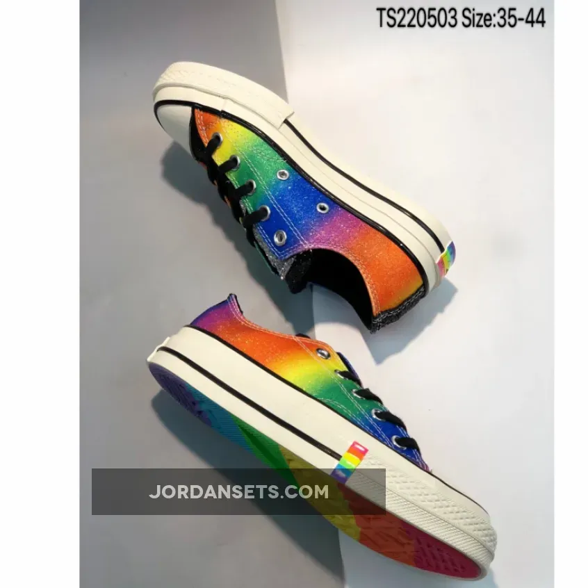 Pride Rainbow Converse Converse Chuck 70 Pride Low Top Black/Egret/Multi 165714C