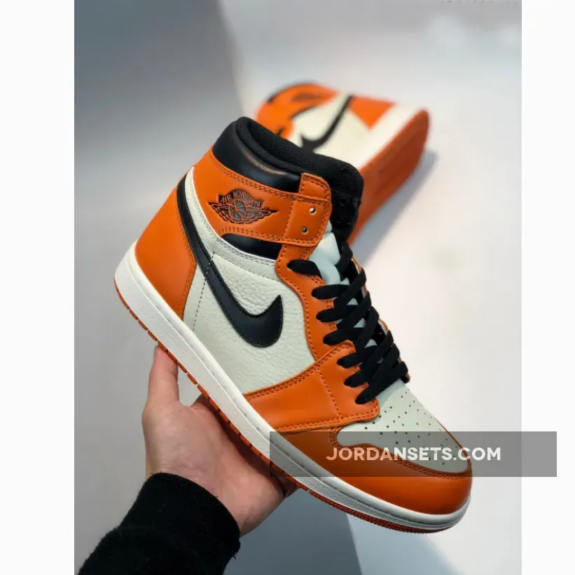 Air Jordan 1 'Shattered Backboard Away' Sail/Starfish-Black reverse shattered backboard jordan 1
