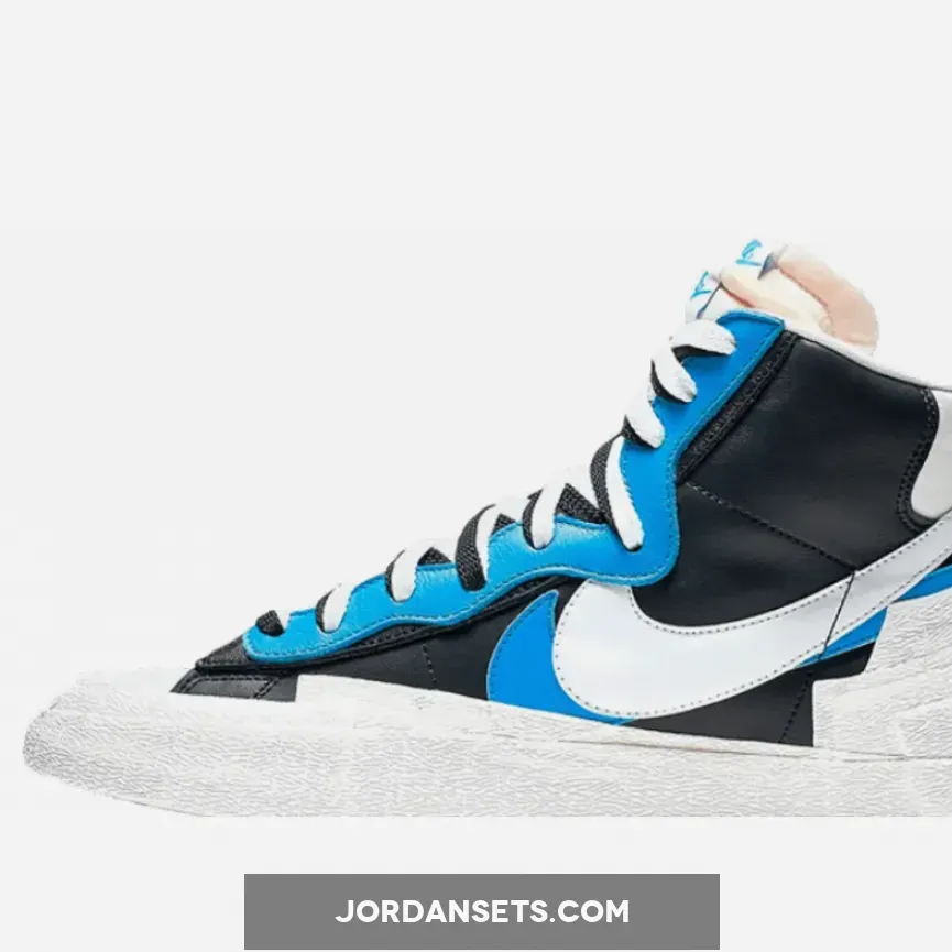 Sacai x Nike Blazer Mid Black Blue BV0072-001 #goat blazer