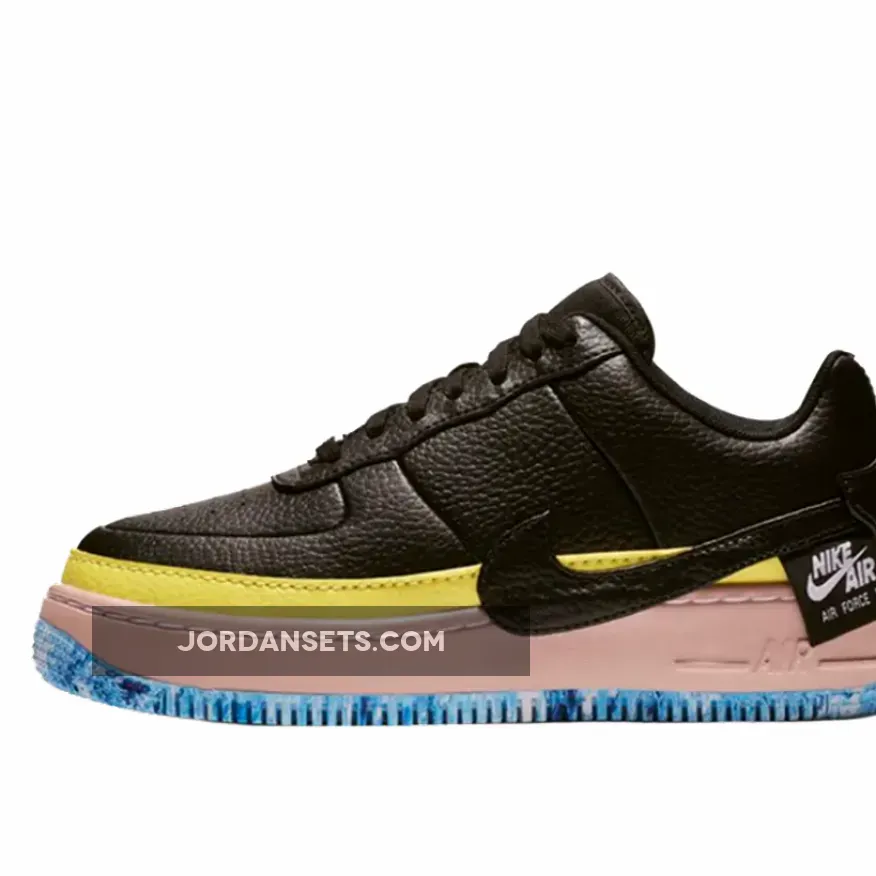 Nike Air Force 1 'Jester' Black/Sonic Yellow - sonic air force ones