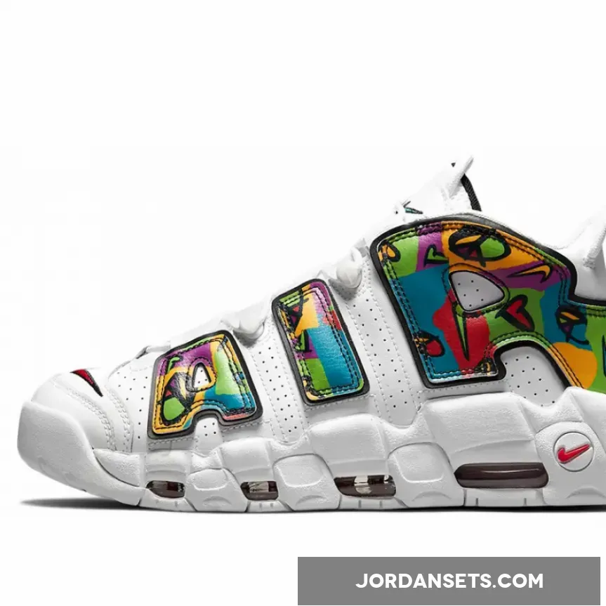 Nike Air More Uptempo Peace Love Swoosh DM8150-100 nike uptempo swoosh