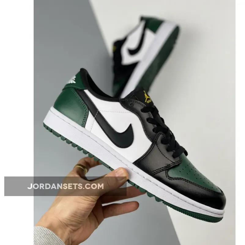 Air Jordan 1 Low Golf White/Noble Green/Pollen/Black DD9315-107 / noble green/white/black/pollen