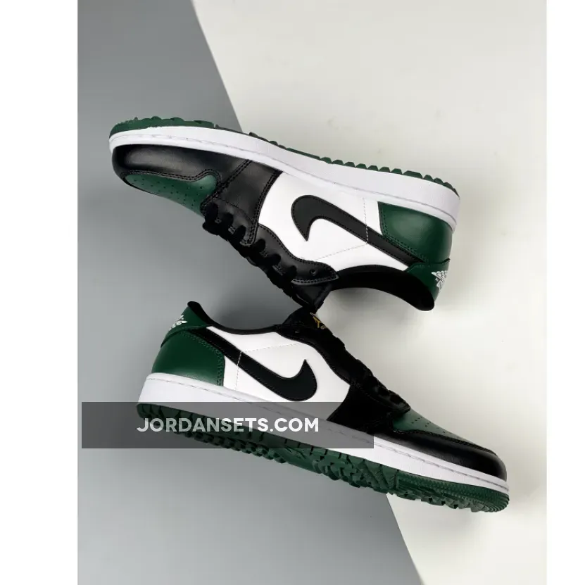 Air Jordan 1 Low Golf White/Noble Green/Pollen/Black DD9315-107 / noble green/white/black/pollen