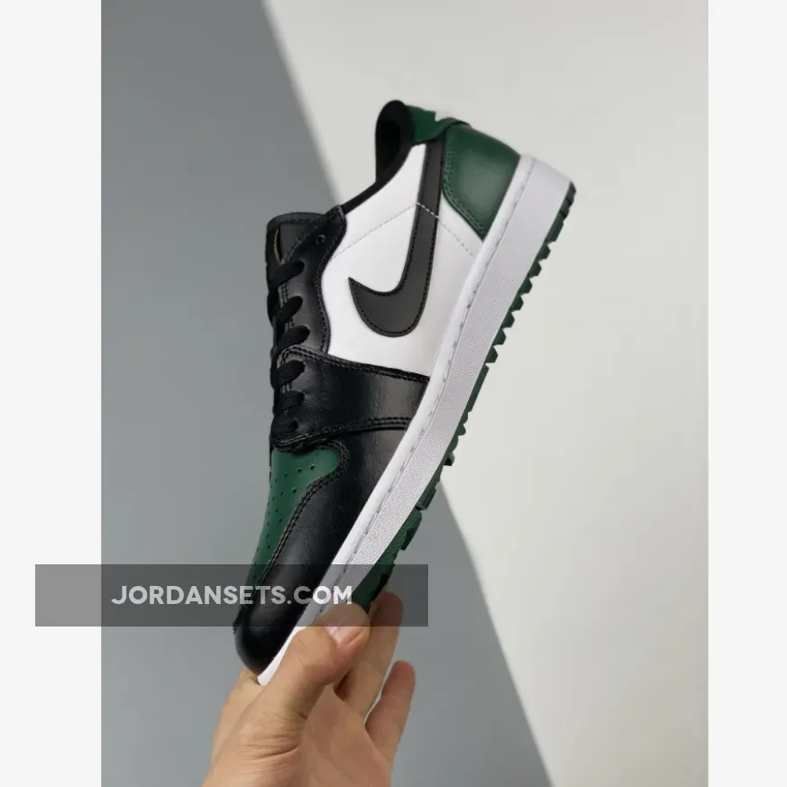 Air Jordan 1 Low Golf White/Noble Green/Pollen/Black DD9315-107 / noble green/white/black/pollen