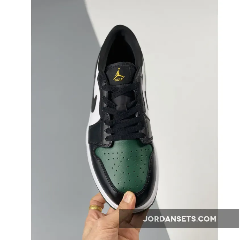 Air Jordan 1 Low Golf White/Noble Green/Pollen/Black DD9315-107 / noble green/white/black/pollen