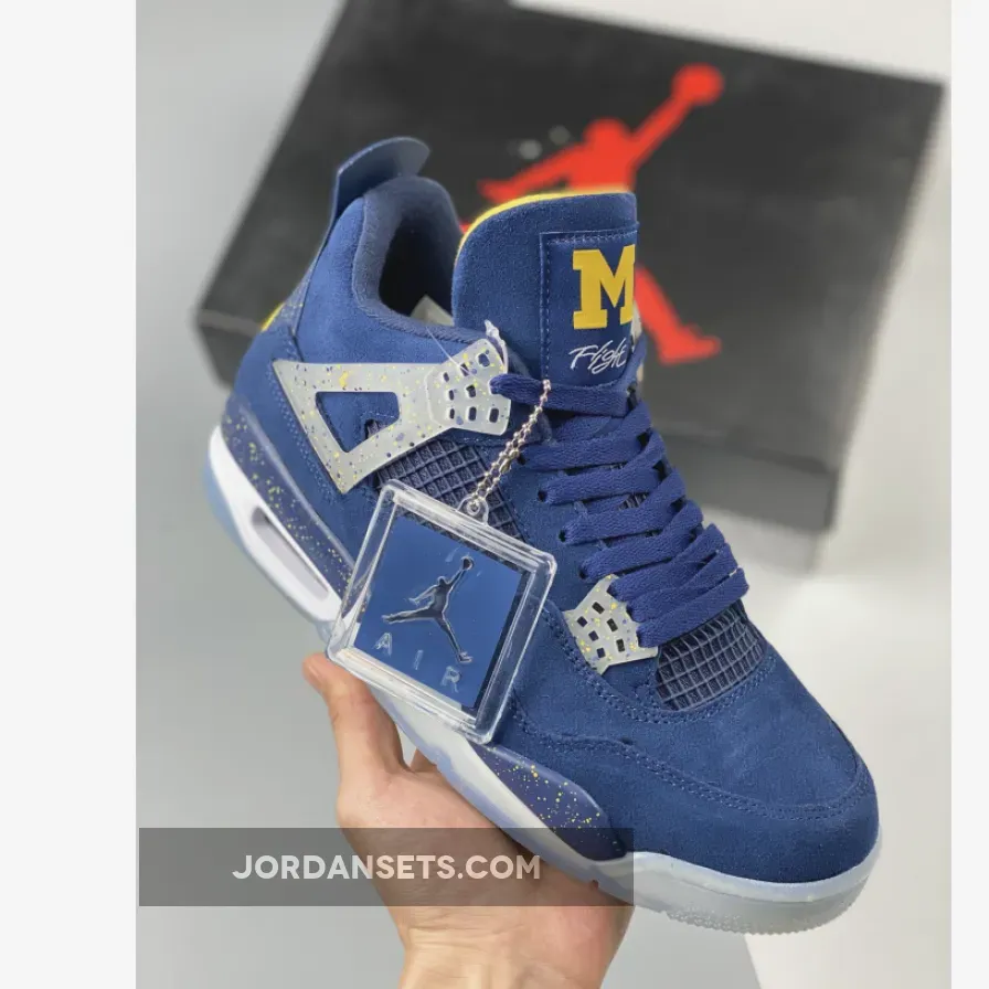 Air Jordan 4 'Michigan Wolverines' PE #jordan 4 michigan